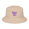 Purple Embroidered Brand Logo Bucket Hat | Organic