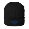 Royal Embroidered Logo Beanie | Organic Ribbed
