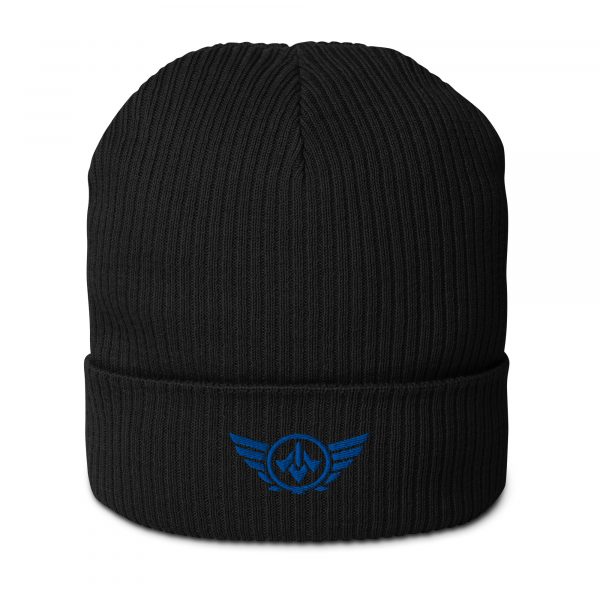 Royal Embroidered Logo Beanie | Organic Ribbed