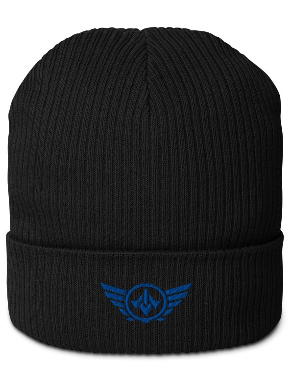 Royal Embroidered Logo Beanie | Organic Ribbed