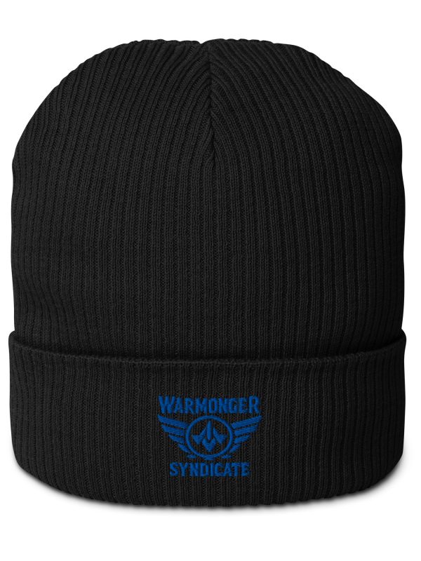 Royal Embroidered Brand Logo Beanie | Organic Ribbed