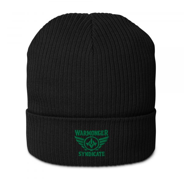Kelly Green Embroidered Brand Logo Beanie | Organic Ribbed