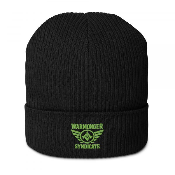 Kiwi Green Embroidered Brand Logo Beanie | Organic Ribbed