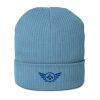 Royal Embroidered Logo Beanie | Organic Ribbed