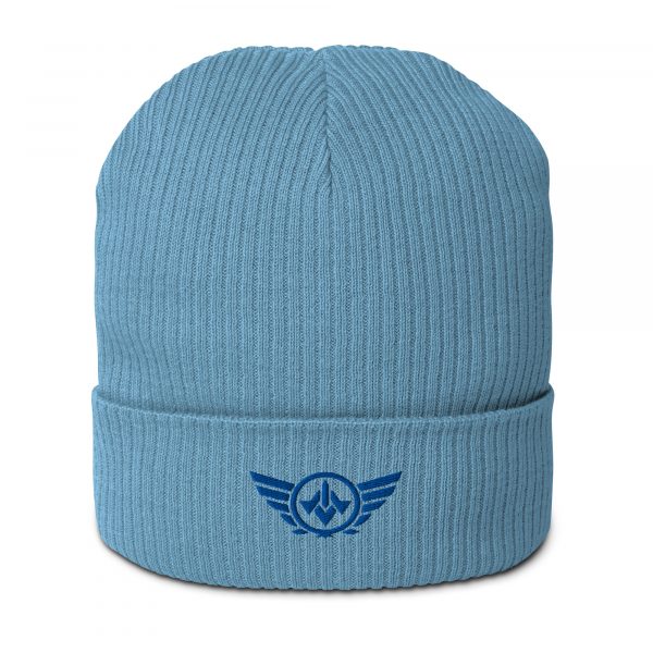Royal Embroidered Logo Beanie | Organic Ribbed