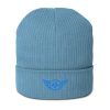organic-ribbed-beanie-light-avio-blue-front-68b93475759af.jpg Aqua Embroidered Logo Beanie | Organic Ribbed