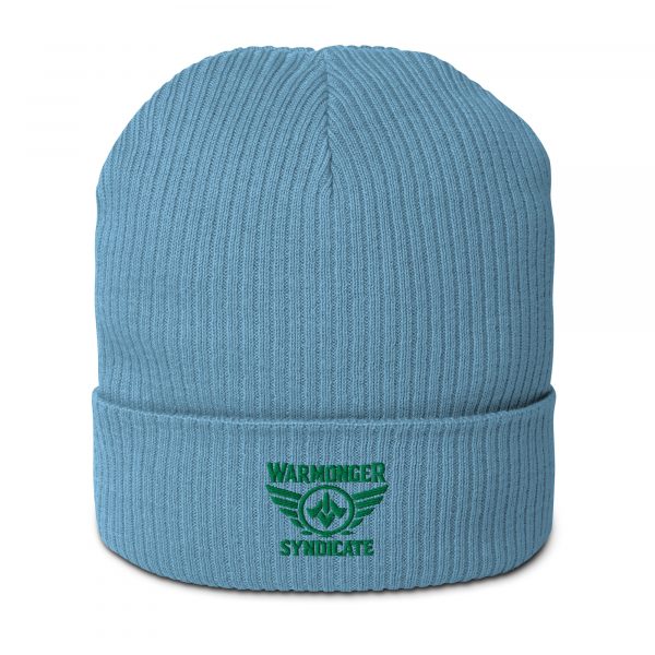 Kelly Green Embroidered Brand Logo Beanie | Organic Ribbed