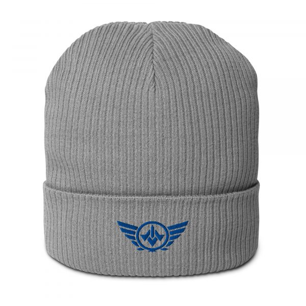Royal Embroidered Logo Beanie | Organic Ribbed