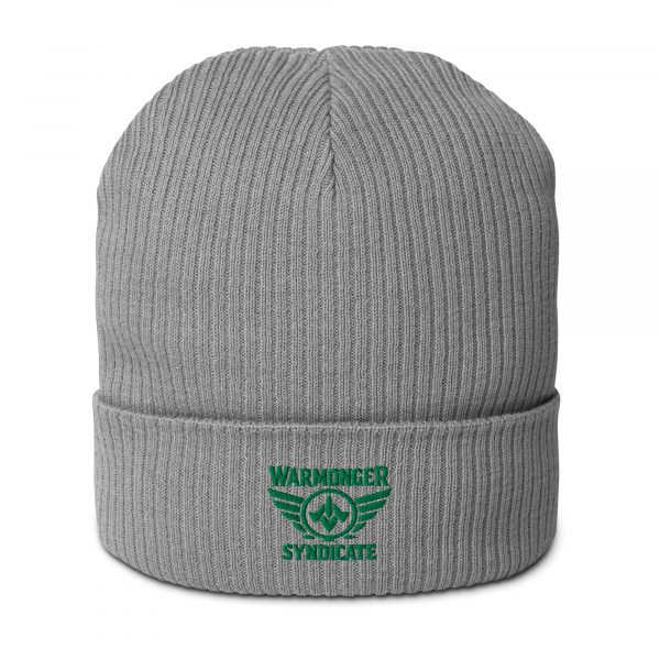 Kelly Green Embroidered Brand Logo Beanie | Organic Ribbed