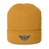 Royal Embroidered Logo Beanie | Organic Ribbed