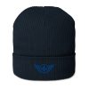 Royal Embroidered Logo Beanie | Organic Ribbed