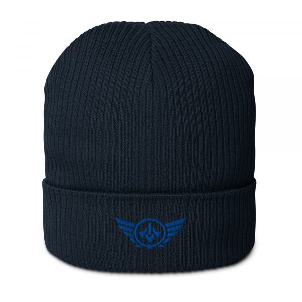 Royal Embroidered Logo Beanie | Organic Ribbed