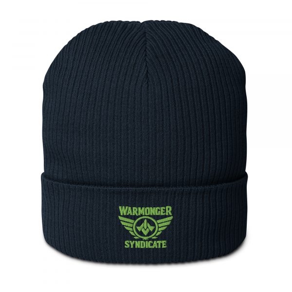 Kiwi Green Embroidered Brand Logo Beanie | Organic Ribbed