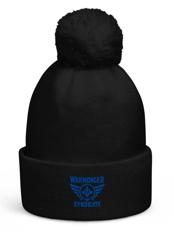 Royal Embroidered Brand Logo Pom-Pom Beanie | Single-Layer