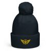 pom-pom-beanie-french-navy-front-68b7dffeef3b1.jpg Gold Embroidered Logo Pom-Pom Beanie | Double-Layer