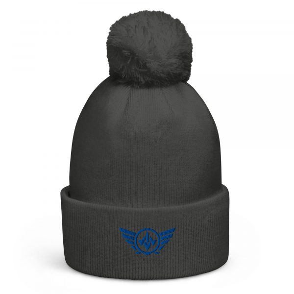 Royal Embroidered Logo Pom-Pom Beanie | Double-Layer