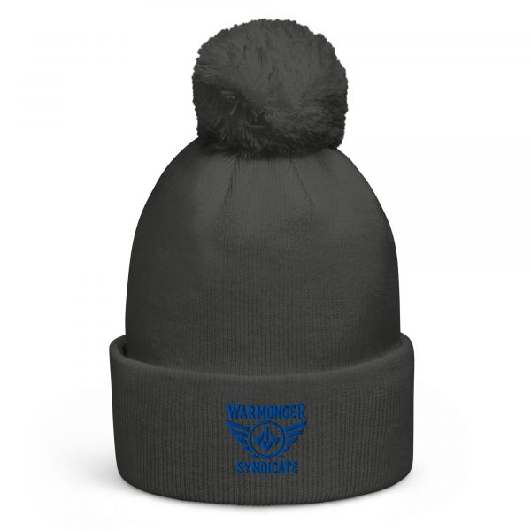 Royal Embroidered Brand Logo Pom-Pom Beanie | Single-Layer