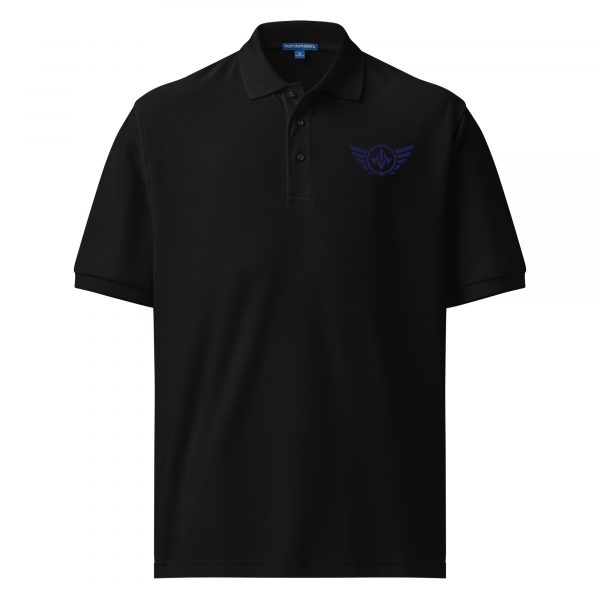 Navy Embroidered Logo Polo | Premium | S-XL