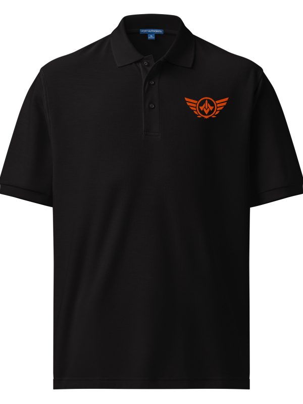 premium-polo-shirt-black-front-68c0c704364bb.jpg Orange Embroidered Logo Polo | Premium | 2-5X