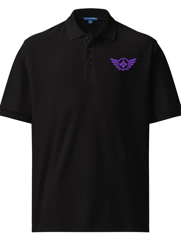 premium-polo-shirt-black-front-68c0cb1192d11.jpg Purple Embroidered Logo Polo | Premium | 2-5X