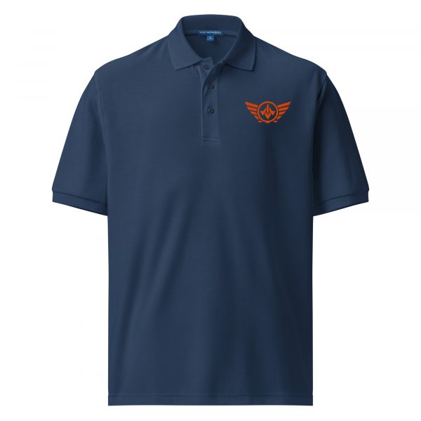 Orange Embroidered Logo Polo | Premium | S-XL