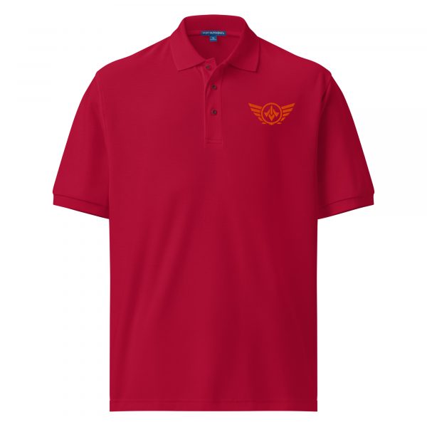 Orange Embroidered Logo Polo | Premium | S-XL