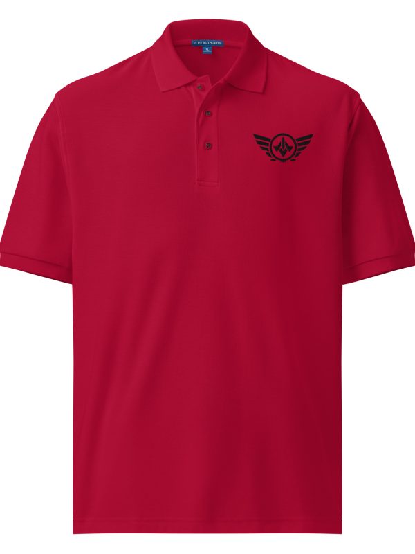 Black Embroidered Logo Polo | Premium | 2-5X