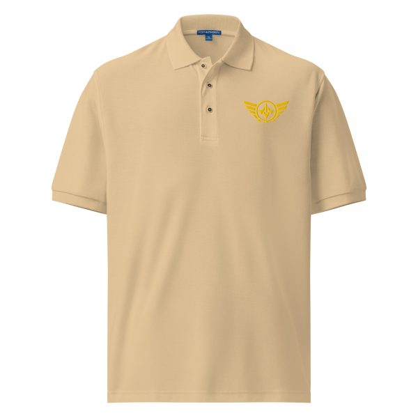 Gold Embroidered Logo Polo | Premium | S-XL