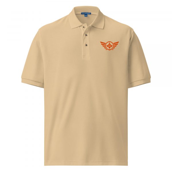 Orange Embroidered Logo Polo | Premium | 2-5X