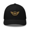 Old Gold Embroidered Logo Trucker Hat | Retro