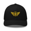 Gold Embroidered Logo Trucker Hat | Retro