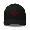 Maroon Embroidered Logo Trucker Hat | Retro