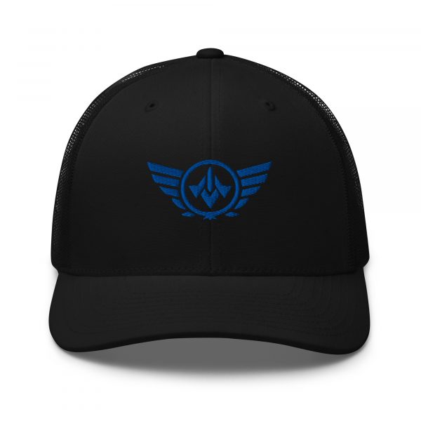 Royal Embroidered Logo Trucker Hat | Retro