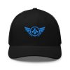 Aqua Embroidered Logo Trucker Hat | Retro
