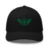 Kelly Green Embroidered Logo Trucker Hat | Retro