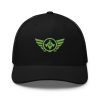 Kiwi Green Embroidered Logo Trucker Hat | Retro