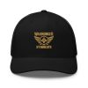 Old Gold Embroidered Brand Logo Trucker Hat | Retro