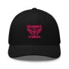 Flamingo Embroidered Brand Logo Trucker Hat | Retro