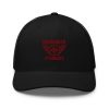 Maroon Embroidered Brand Logo Trucker Hat | Retro