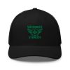 Kelly Green Embroidered Brand Logo Trucker Hat | Retro