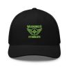 Kiwi Green Embroidered Brand Logo Trucker Hat | Retro
