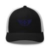 Navy Embroidered Logo Trucker Hat | Retro