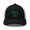 Kelly Green Embroidered Brand Logo Trucker Hat | Retro