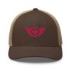 Flamingo Embroidered Logo Trucker Hat | Retro
