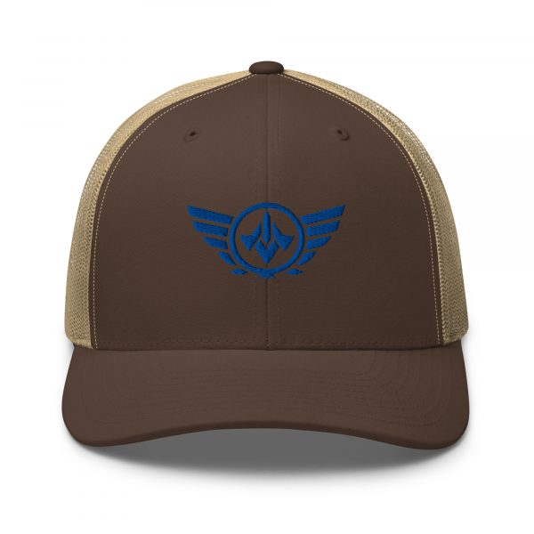Royal Embroidered Logo Trucker Hat | Retro
