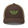 Kiwi Green Embroidered Logo Trucker Hat | Retro