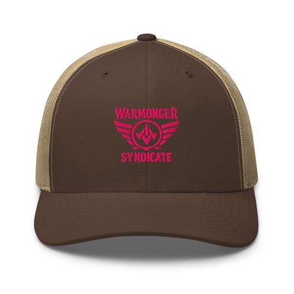Flamingo Embroidered Brand Logo Trucker Hat | Retro