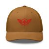 Red Embroidered Logo Trucker Hat | Retro