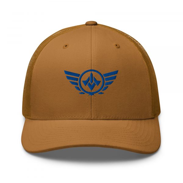 Royal Embroidered Logo Trucker Hat | Retro