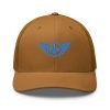 Aqua Embroidered Logo Trucker Hat | Retro